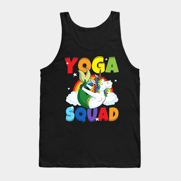 Mermaid Unicorn Yoga Tank Top by E